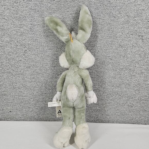 LOONEY TUNES BUGS BUNNY PLUSH – ACE NOVELTY – 1995 VINTAGE – GRAY/WHITE – 14" - Picture 2 of 9
